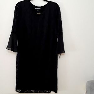 jm collection black lace dress